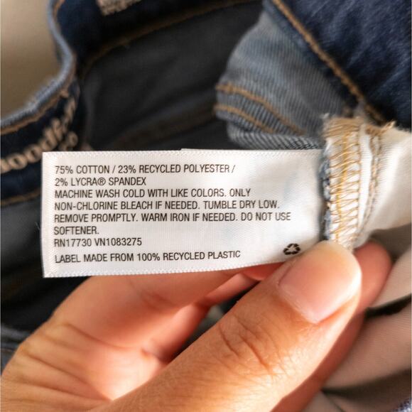 GOODFELLOW & CO Dark Wash Athletic Fit Trutemp Tech Jeans Stretch Men's W40 L30 - Picture 6 of 6